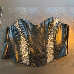 Honey Birdette Black and Gold Corset